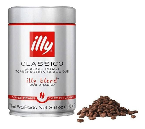 Illy Classico Whole Grano De Café, Medium Roast, Asado Clási