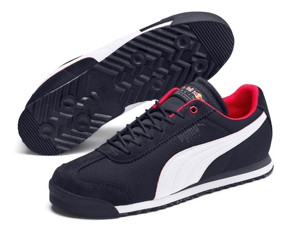 tenis puma roma azul marino con blanco