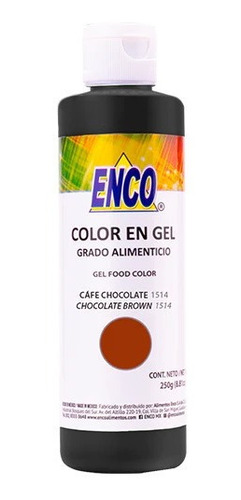 Color Comestible Gel Enco Cafe Chocolate 250 Gramos 1514-250