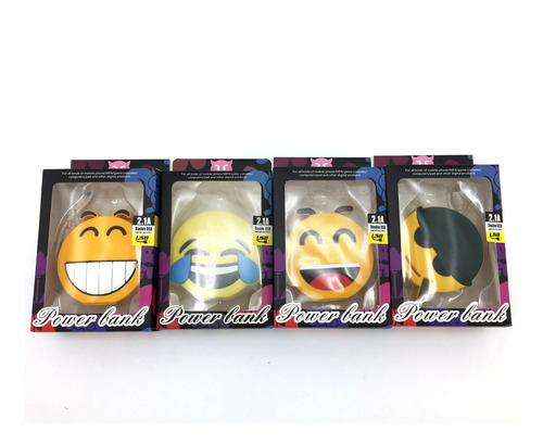 Imagen 5 de 6 de Carga Portátil, 2.1a Doble Usb, En Caja, Varios Diseños