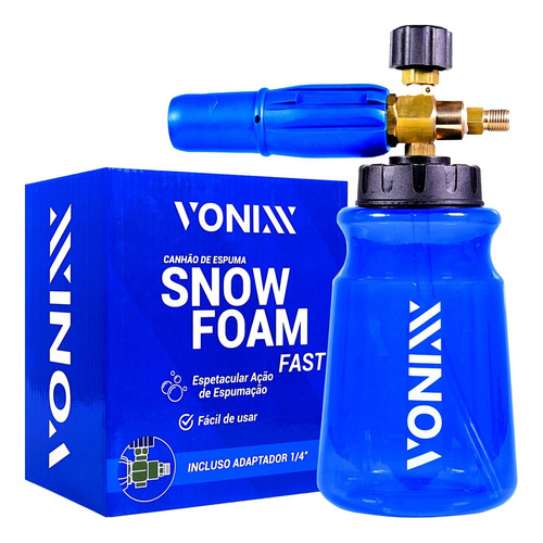 Canhão Espuma Snow Foam Fast Vonixx + Adaptador C/ Nf