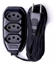 Comprar Extensão 5 Metros Com 3 Tomadas Elétricas 3 Pinos Bivolt 10a