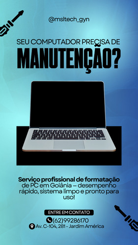 Formatação Profissional De Computadores E Goiânia