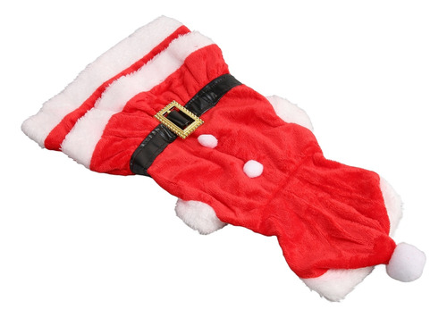 Vestido Navideño De Papá Noel, Suave Y Grueso, Color Coral D
