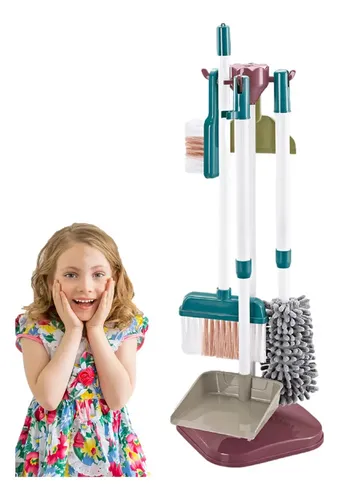 Mopa Fregona Infantil Con Pulverizador Real – Set De Limpieza Montessori Para Niños Con 2 Almohadillas Lavables – Juguete Educativo A Partir De 3 Años