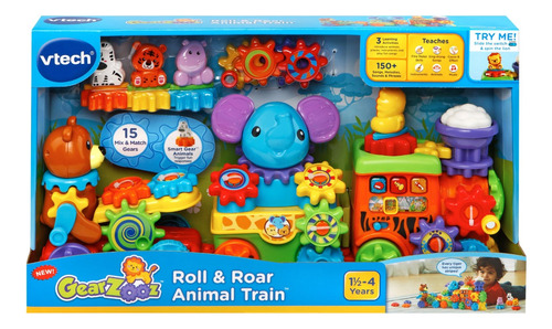 Vtech Gearzooz Roll - Tren Expreso De Animales Con  Rugido.