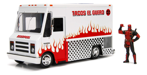 Jada Toys Maravilla Deadpool Taco Camion Metales Castigo Co