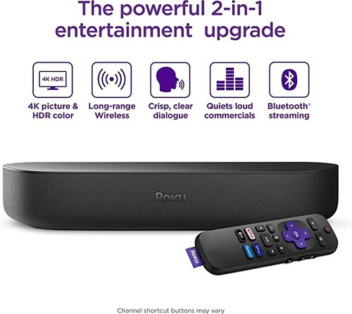 Imagen 4 de 4 de Streaming Roku Smart Tv Y Barra De Sonido Premiun 4k Incluid