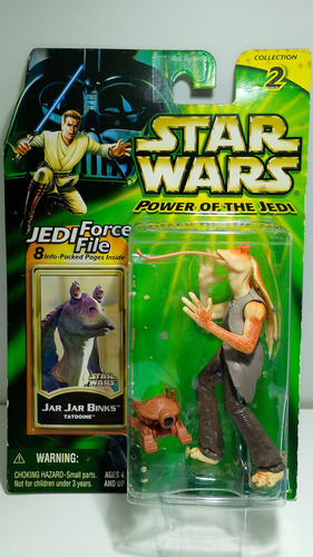 Star Wars Jar Jar Binks 10cm Hasbro Power Of The Jedi Coll2 (Usado)