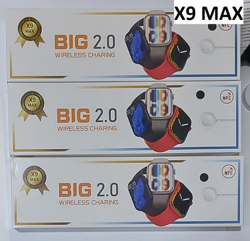 Funda negra para Smartwatch X9 Max Big 2.0 (2 pulgadas) + correa, color negro