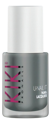 Esmalte Tradicional Para Uñas U-nail It Kiki 11ml Idraet Color Grey Power