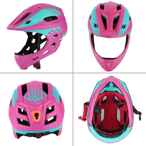 Tomshooh Casco Integral De Bicicleta Para Niños Casco De