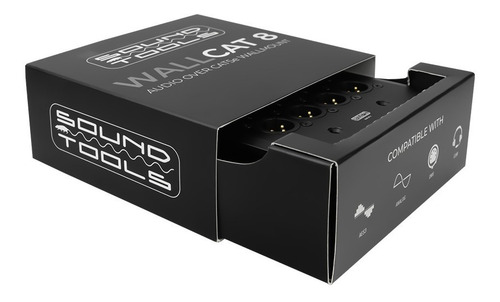Soundtools Wallcat 8 Negro Placa De Pared Xlr M/h Wc851b