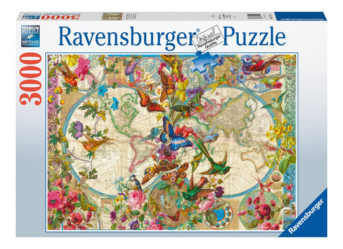 Ravensburger Flora & Fauna World Map - Rompecabezas De Pie