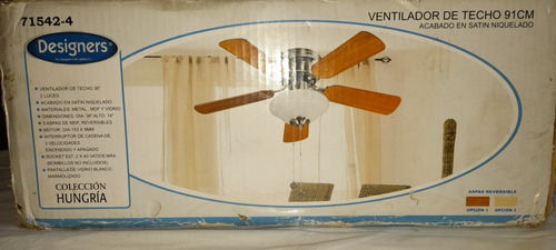 Ventilador De Techo 36  Marca Designers 5 Aspas