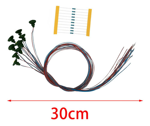 5 X 10 Piezas Miniatura Jardín Calle Luz Led Diseño