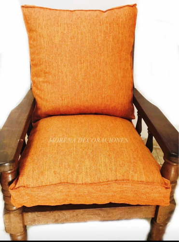 4 Almohadones En Chenille Sillones Algarrobo