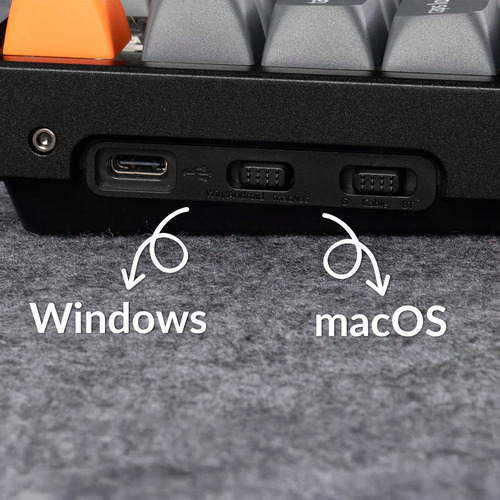 Teclado Mecanico Keychron K8 Max (k8mh3) 80% Tkl , 87 Keys , Full Ensamble , Rgb , Hotswap , Bluetooth / 2.4ghz / Cableado , Switch Keychon Super Brown , Ingles Us , Color Black