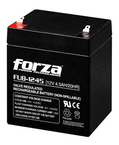 Bateria Respaldo 12v 4.5a Forza Fub-1245