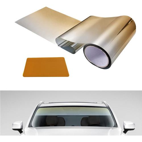 . Película Tinte Tira Visera Para Coche, Oro