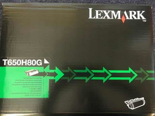 Toner Original Lexmark T650h80g 25,000 Impresiones