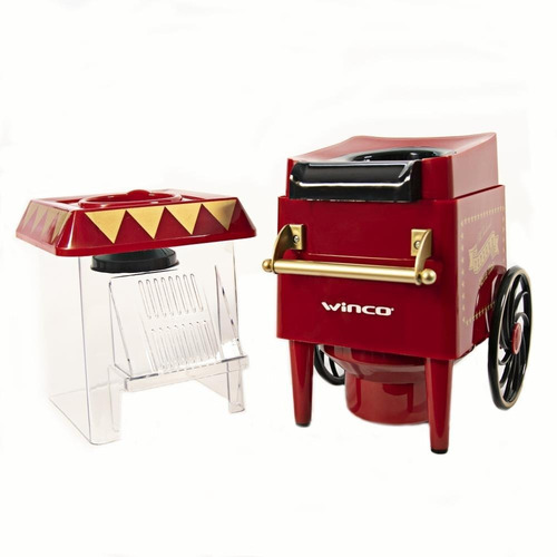 Pochoclera Electrica Maquina Pochoclos Carrito Winco W321 Ep Color Rojo