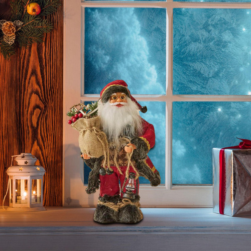 Muñeco Festivo De Papá Noel, Decoración 30 Centímetros