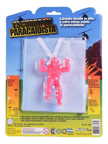 Muñeco Escuadrón Paracaidista 10 Cm Miluplast