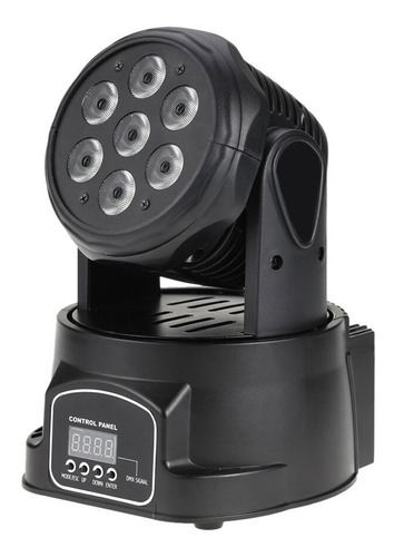 Cabeza Movil Robotico Par 7 Led Rgb Dmx Fiesta