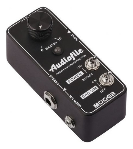 Pedal Amplificador De Fone Mini Mooer Com Emulação Mha1 Cor Preto