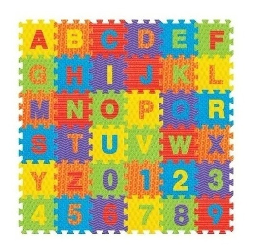 Imagen 1 de 1 de Piso Bebe Alfombra Foami De Goma Rompecabeza 12x12 36 Pcs
