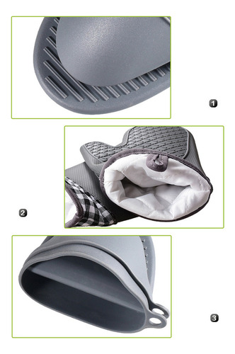 A Guantes Térmicos Y Pinzas De Mano Para Horno, Silicona Gs