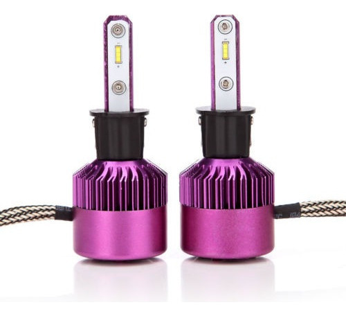 2 X H3 Led Drl Linterna Kit Coche Bombilla Lámpara Baja De L