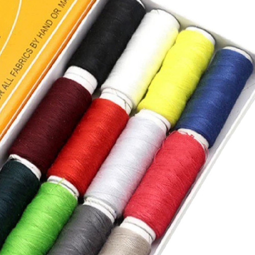 Kit De Hilos De Costura 12x Precera Con Accesorios De