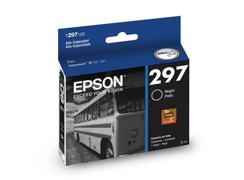 Cartucho Epson 297 Negro P/ Xp 231-xp 431 T297120 Wis