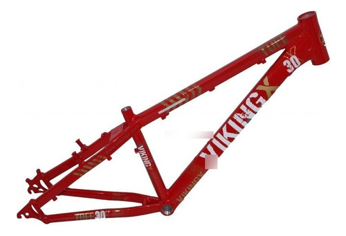 Quadro Aro 26 Viking X Tuff X-30 Vermelho 13.5 Dh Freeride