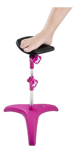 Tripé Apoio Suporte Pés Pernas Pedicure Manicure Rosa Dompel