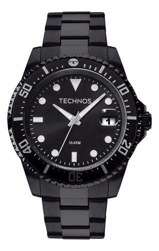 Relógio Technos Masculino Skymaster 2415cl/4p Aço Preto