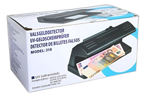 Detector De Billetes Falsos Chang Han 318 Luz Uv