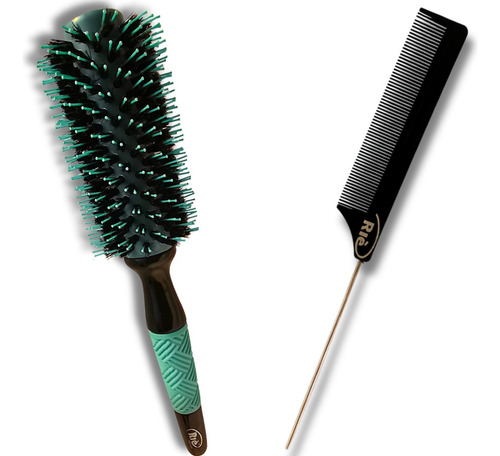 Riè Salon-pro Kit 01 Esc Prof Javali Ultimate 57 +1 Pente Cor Verde