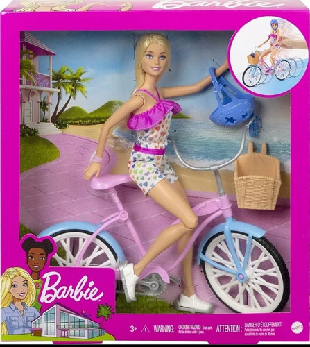 Muñeca Barbie Paseo En Bicicleta Articulada 409a