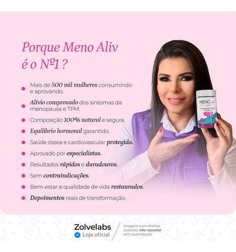 2un Meno Aliv® Com Vitaminas A, D, E E K 60 Cápsulas