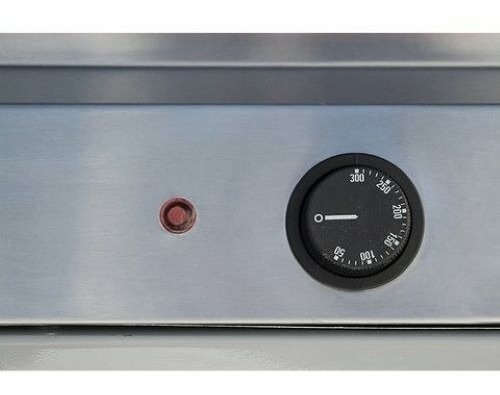 Imagen 2 de 2 de Plancha Eléctrica Lisa Acero Inoxidable 2000w