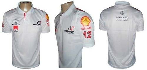 Camisa Maclaren Polo Team Formula 1 Equipe Mclaren Honda