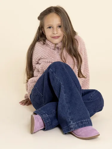 Botin Cuero Mandy Niña Rosado