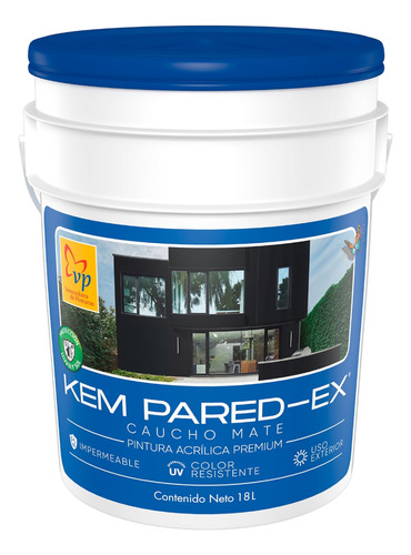 Pintura Kem Pared Ex Blanco Vp Cuñete