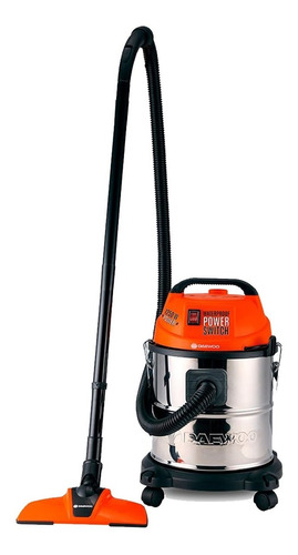 Aspiradora De Agua Y Polvo Daewoo Davc Series Davc90-20l 20l Color Plata/negro/naranja