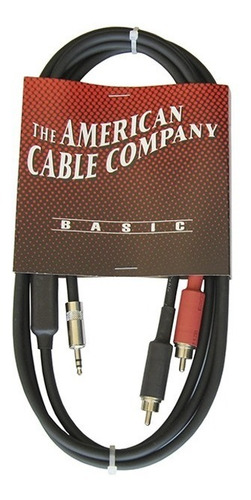 Cable Y Divisor 1 Plug 3.5 Trs A 2 Plug Rca 1.82mts Yp2rc-06