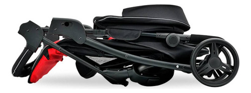 Carrinho de bebê de paseio travel system Carestino Travel System City Travel vermelho com chassi de cor preto