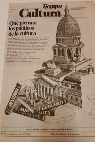 Suplemento Tiempo 1983_políticos Y Cultura__norberto Soares